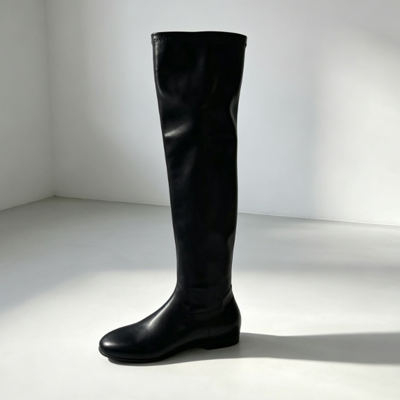 Brązowe miękkie elastyczne bot – Boot Sock Slouchy recenzja i cena
