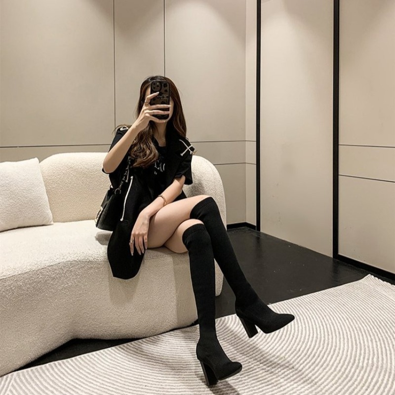 Damskie kozaki za kolano z ost – Knee High Sock Women recenzja i cena